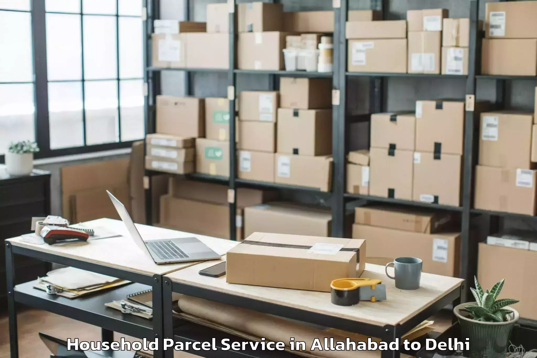 Hassle-Free Allahabad to Najafgarh Household Parcel